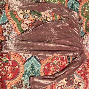 Pink Velvet Body Suit